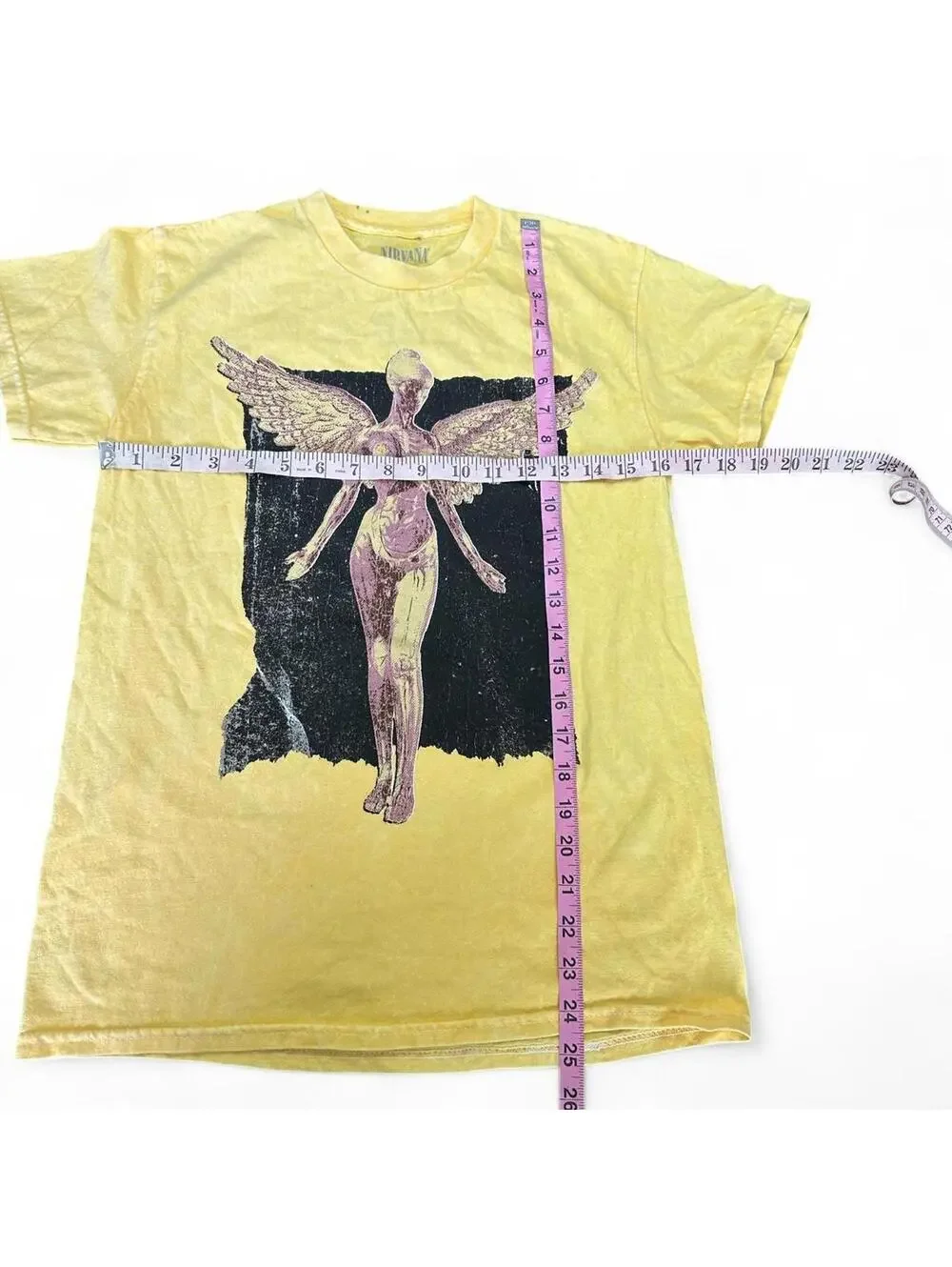 NIRVANA In Utero Yellow Angel Tee - Small